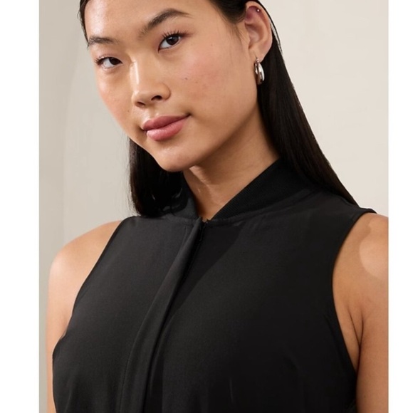 Athleta Brooklyn Black Utility Wide Leg Jogger Lounge Casual Dressy Jumpsuit New - Picture 7 of 16